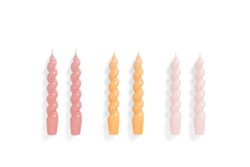 Spiral Candle, Set of 6